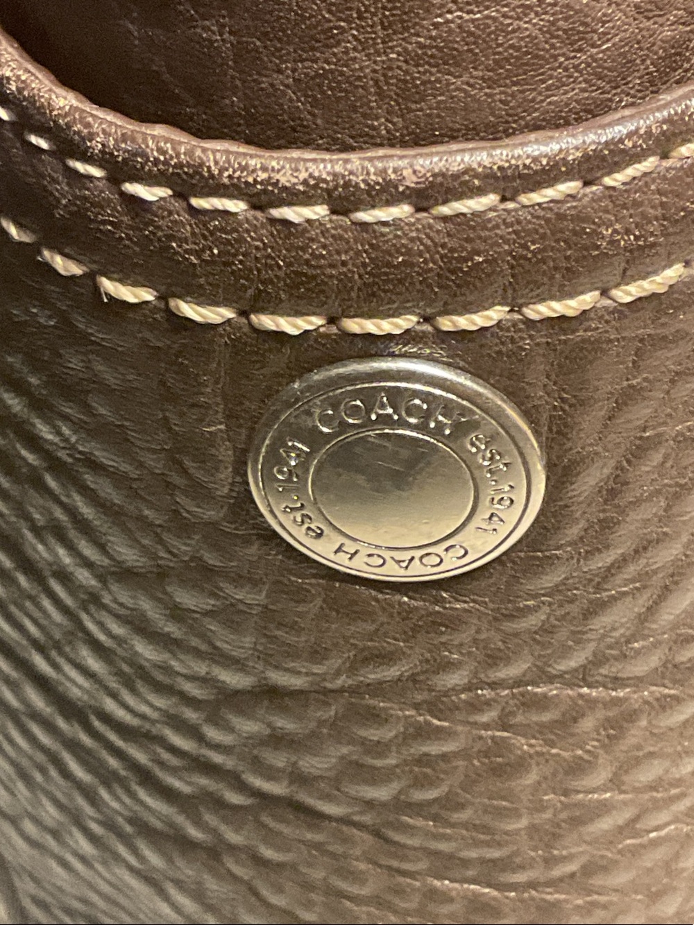 Coach Chelsea Brown leather shoulder bag large Tote - Picture 4 of 12